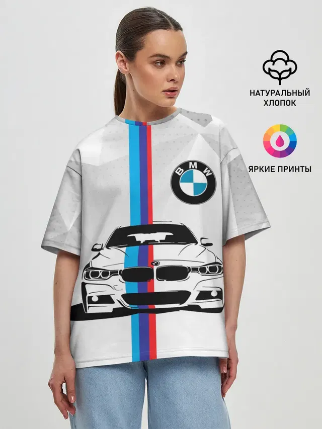Женская футболка оверсайз