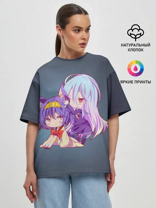Женская футболка оверсайз