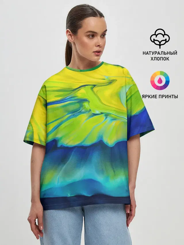 Женская футболка оверсайз