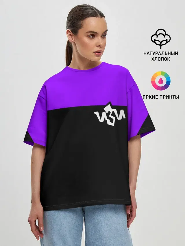 Женская футболка оверсайз