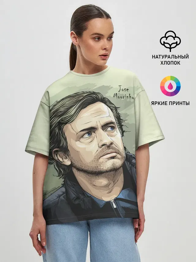 Женская футболка оверсайз