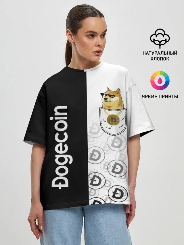 Женская футболка оверсайз