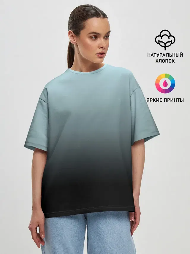 Женская футболка оверсайз