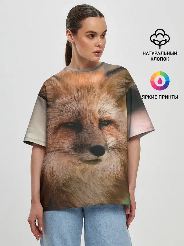 Женская футболка оверсайз