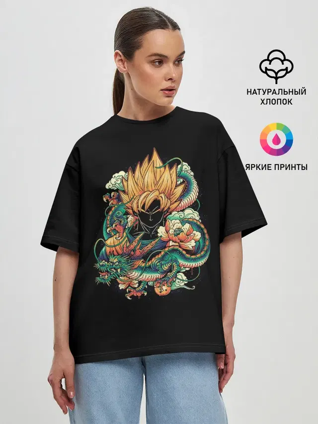 Женская футболка оверсайз