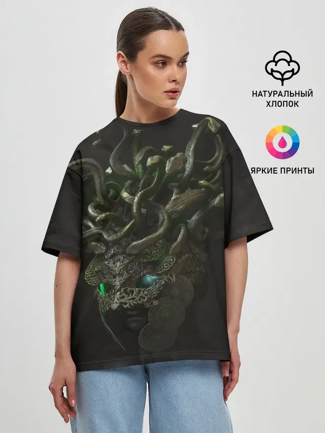 Женская футболка оверсайз