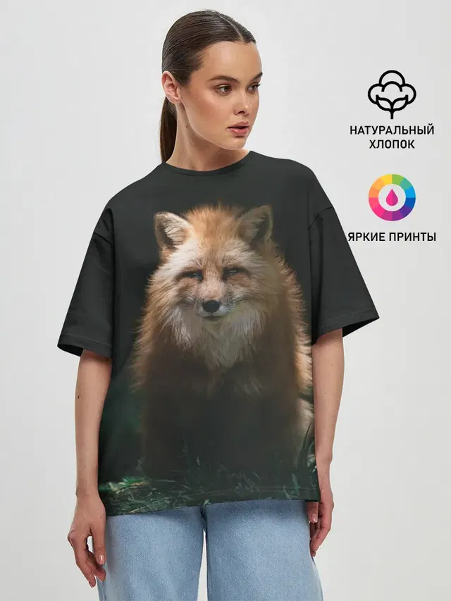Женская футболка оверсайз