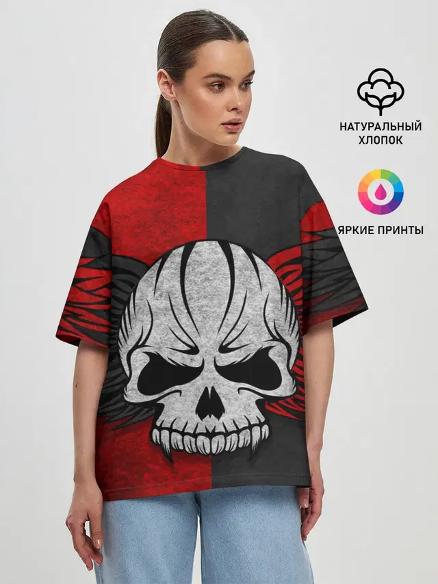 Женская футболка оверсайз