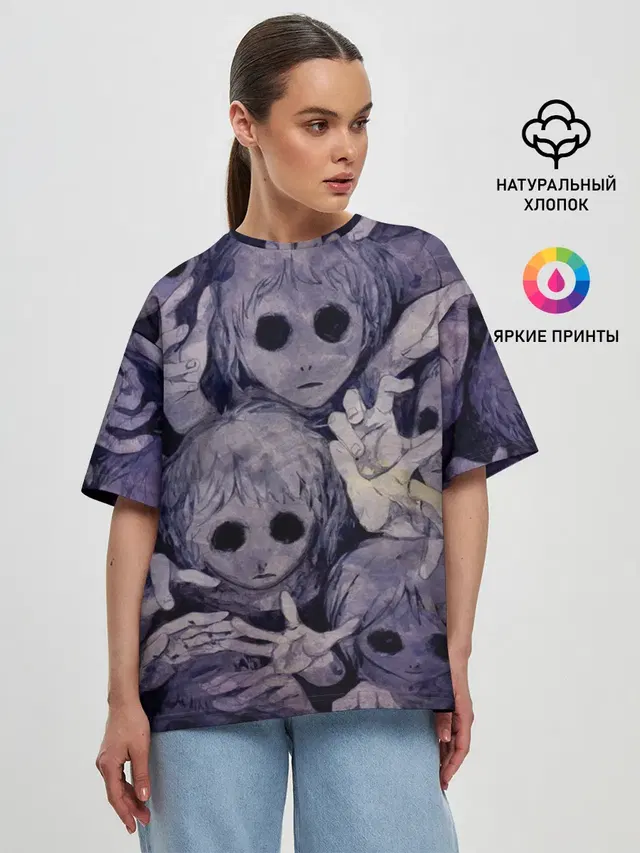 Женская футболка оверсайз