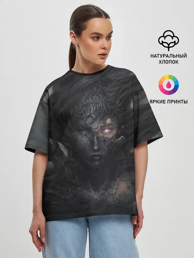 Женская футболка оверсайз