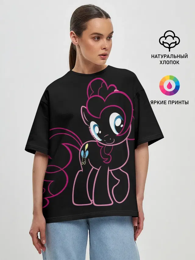Женская футболка оверсайз