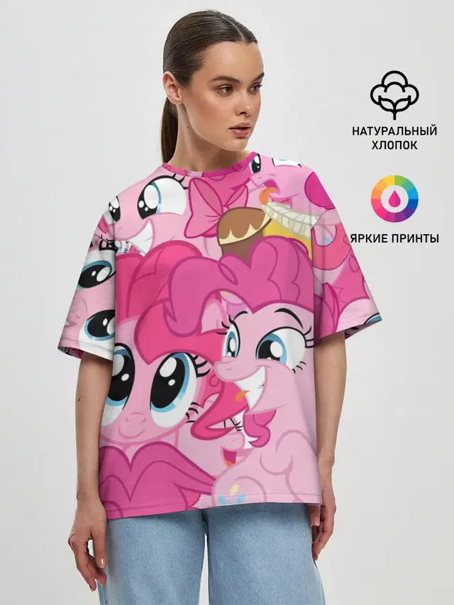 Женская футболка оверсайз