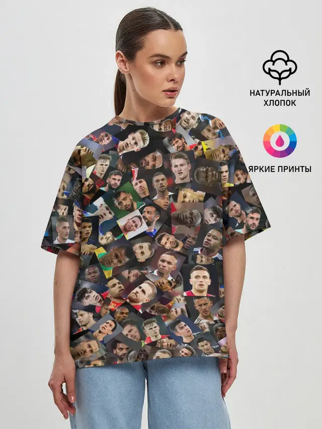 Женская футболка оверсайз