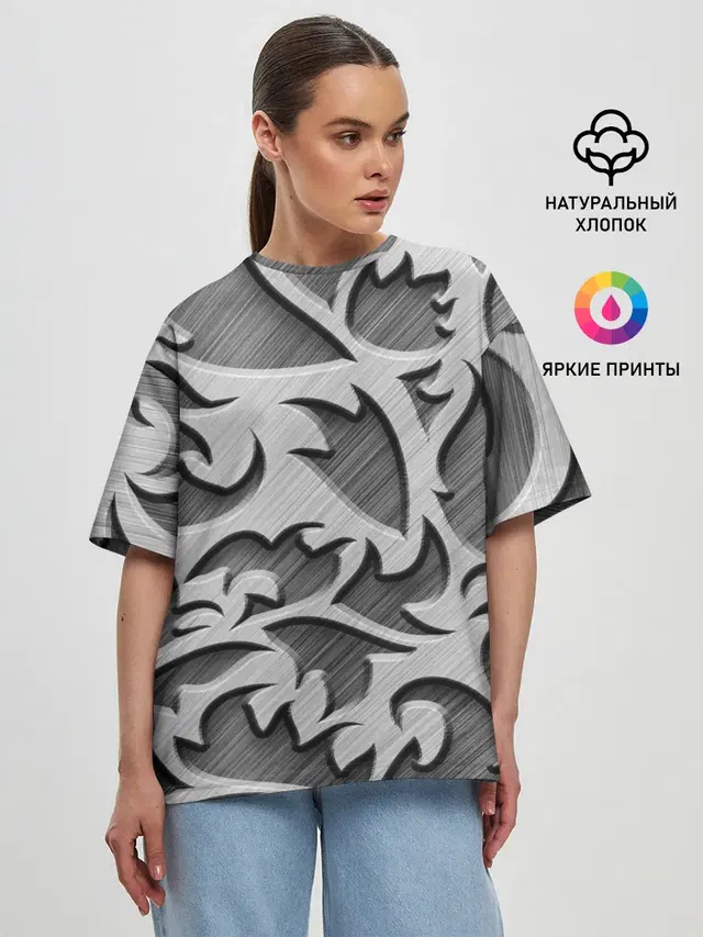 Женская футболка оверсайз