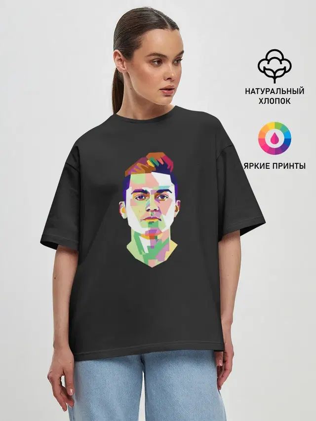 Женская футболка оверсайз