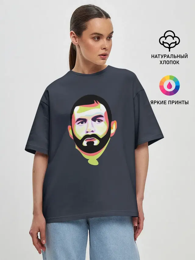 Женская футболка оверсайз