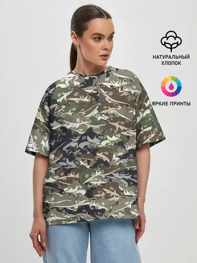 Женская футболка оверсайз