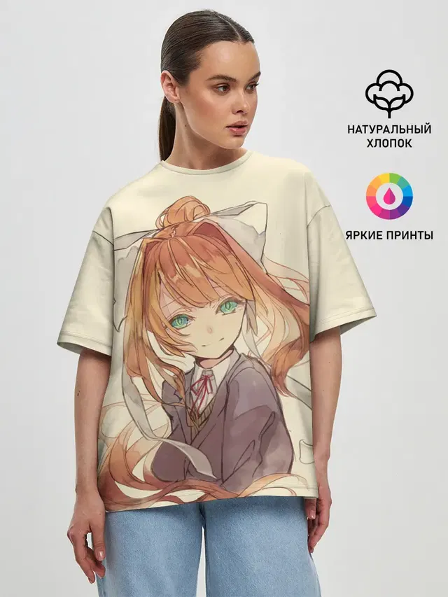 Женская футболка оверсайз