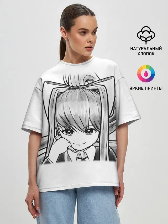 Женская футболка оверсайз
