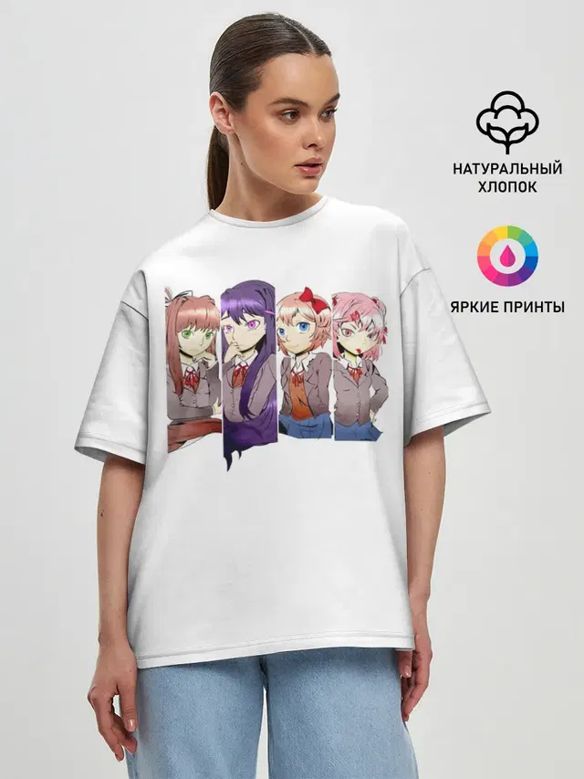 Женская футболка оверсайз