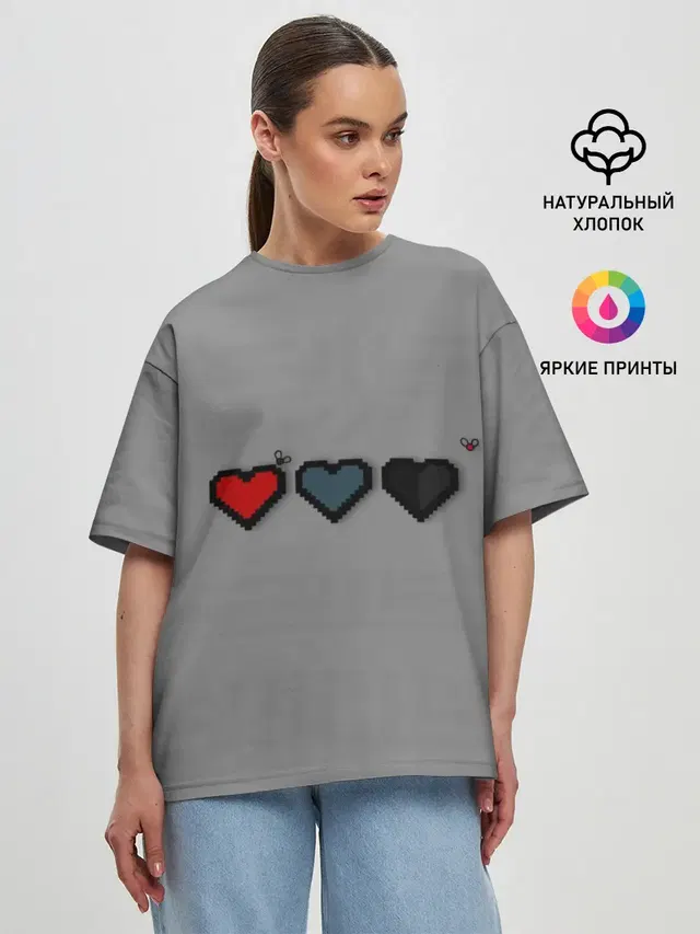 Женская футболка оверсайз