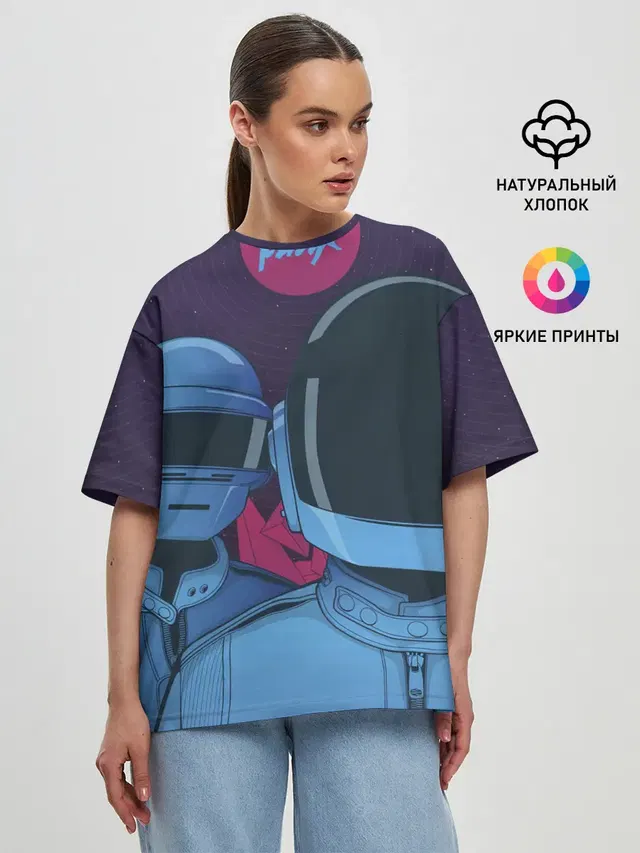 Женская футболка оверсайз