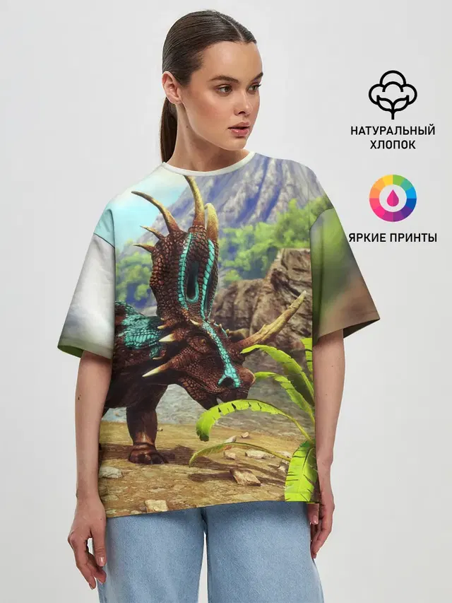 Женская футболка оверсайз