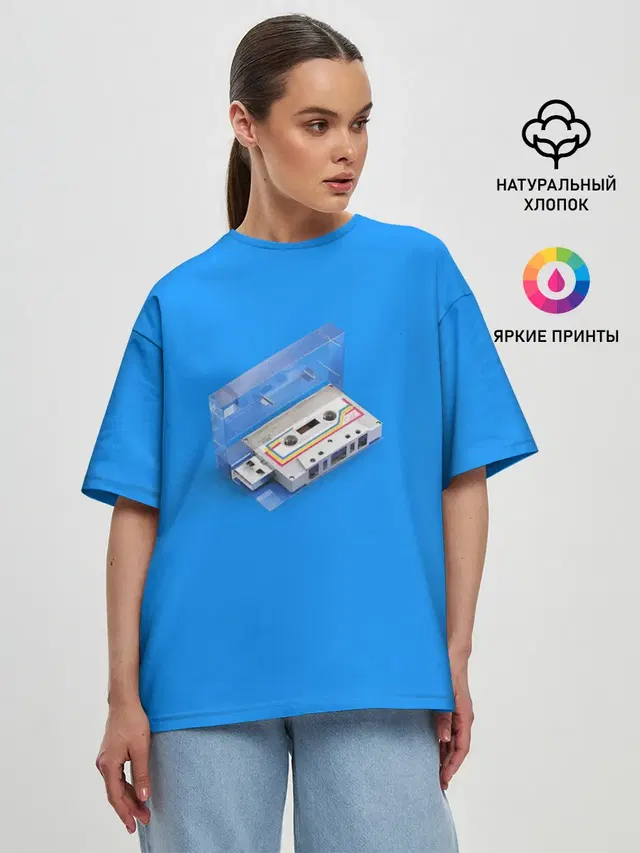 Женская футболка оверсайз