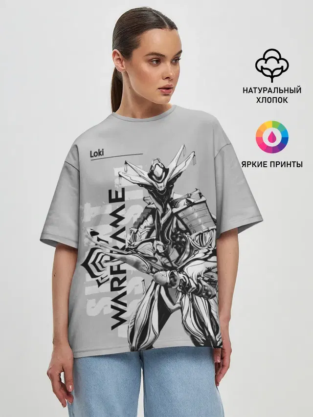 Женская футболка оверсайз