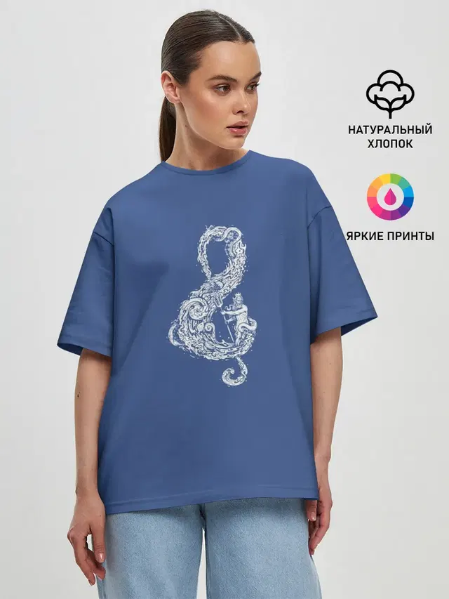 Женская футболка оверсайз