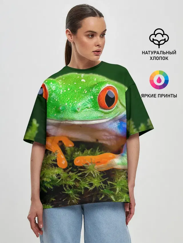 Женская футболка оверсайз