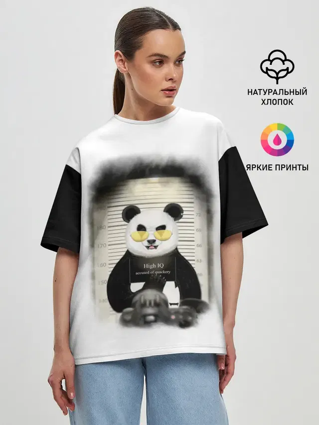 Женская футболка оверсайз