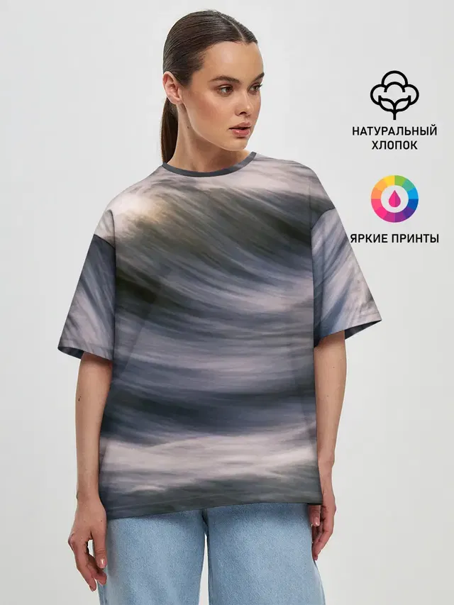Женская футболка оверсайз