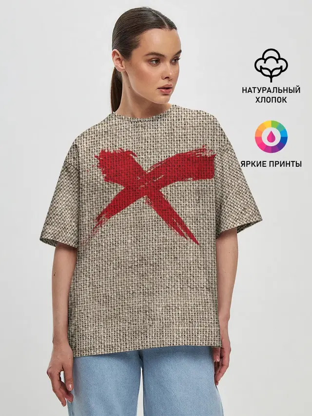 Женская футболка оверсайз