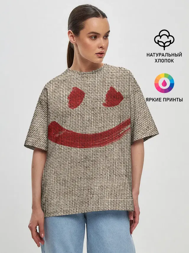 Женская футболка оверсайз