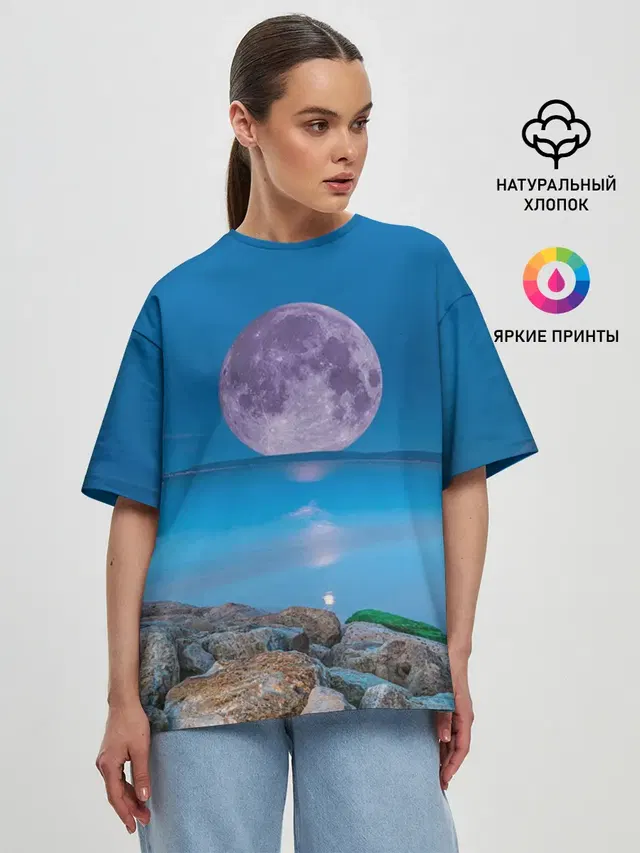 Женская футболка оверсайз