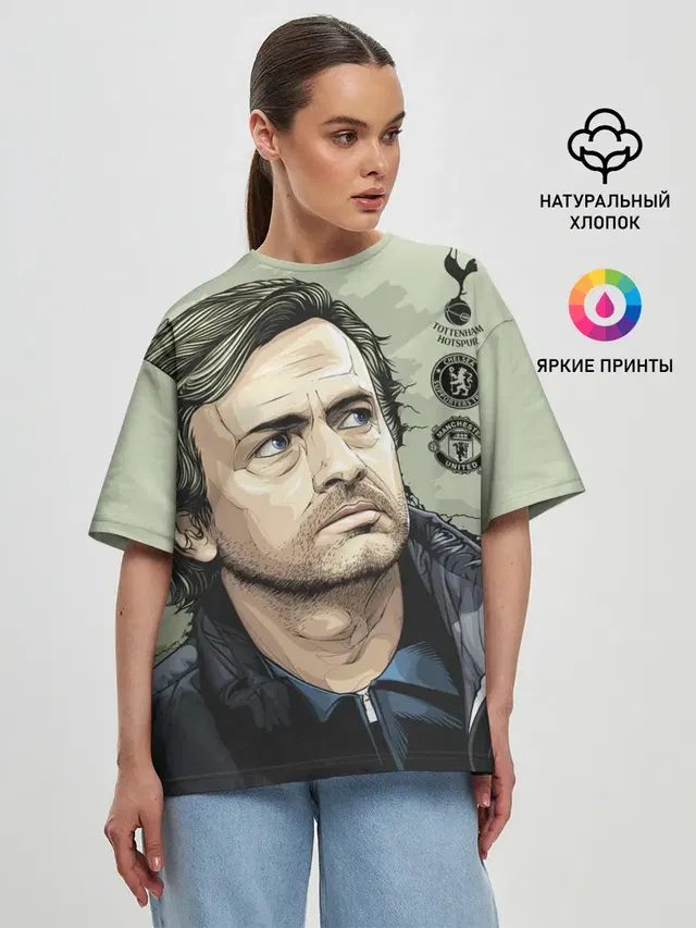 Женская футболка оверсайз