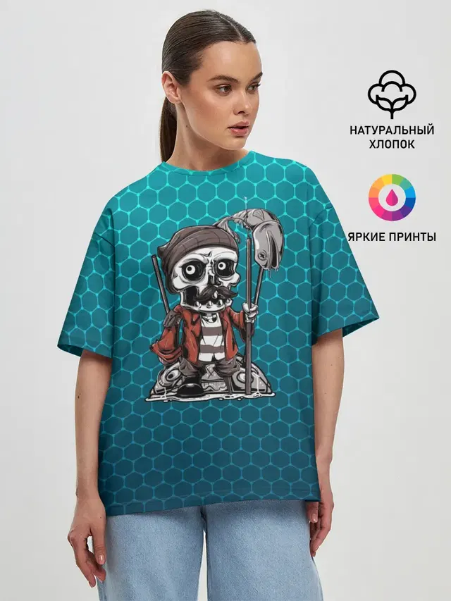Женская футболка оверсайз