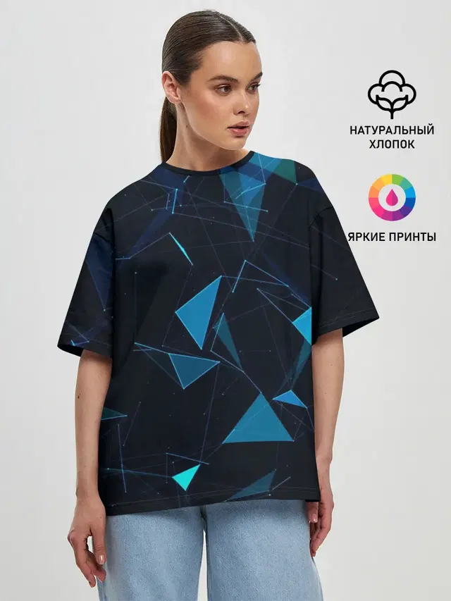 Женская футболка оверсайз