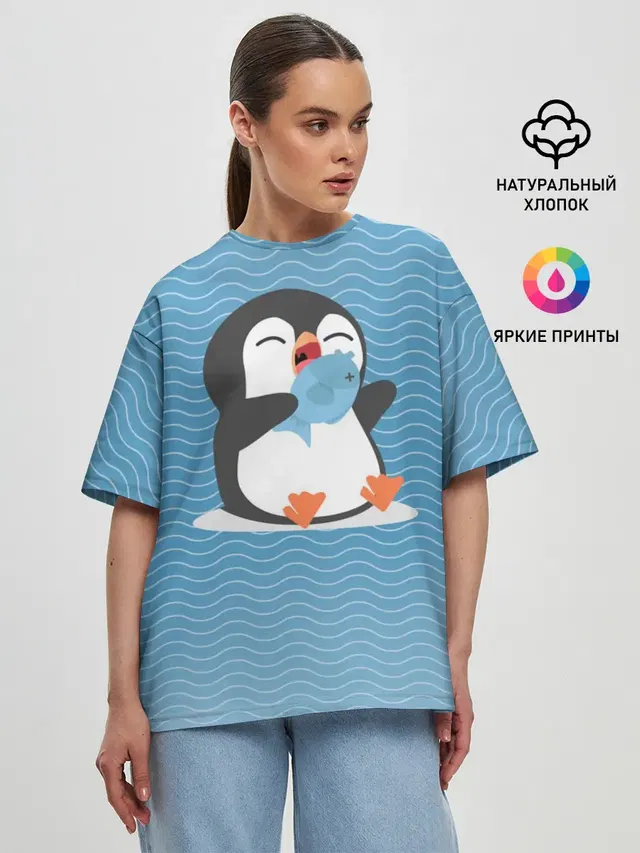 Женская футболка оверсайз