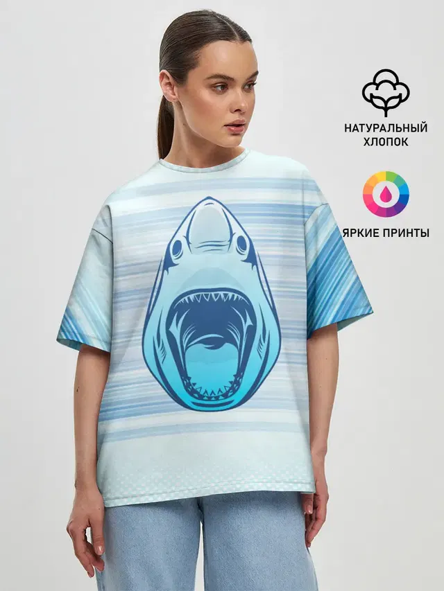Женская футболка оверсайз