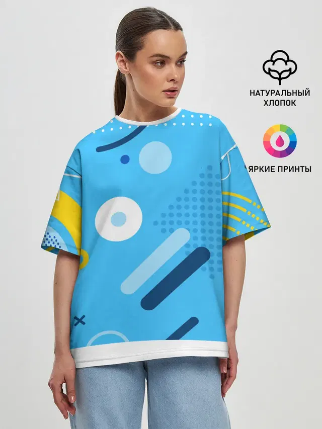 Женская футболка оверсайз
