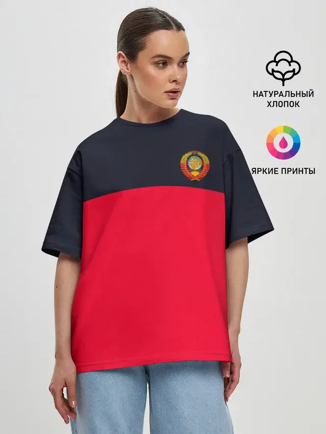 Женская футболка оверсайз
