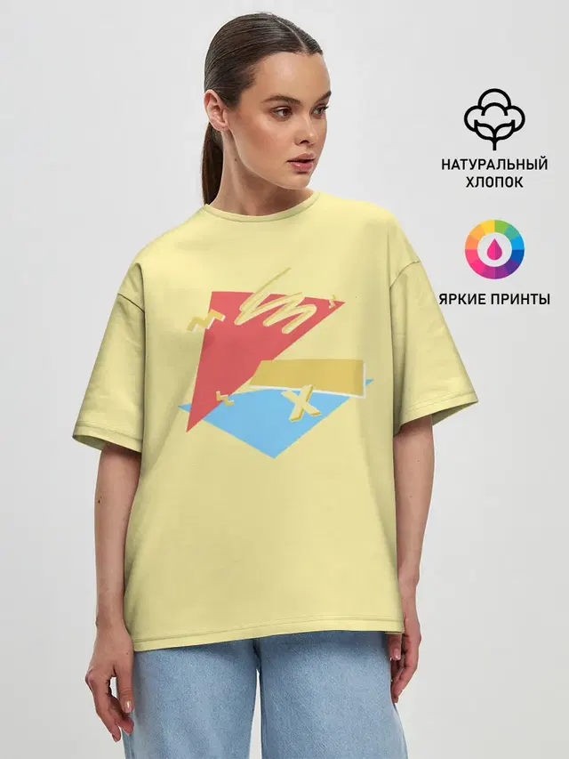 Женская футболка оверсайз