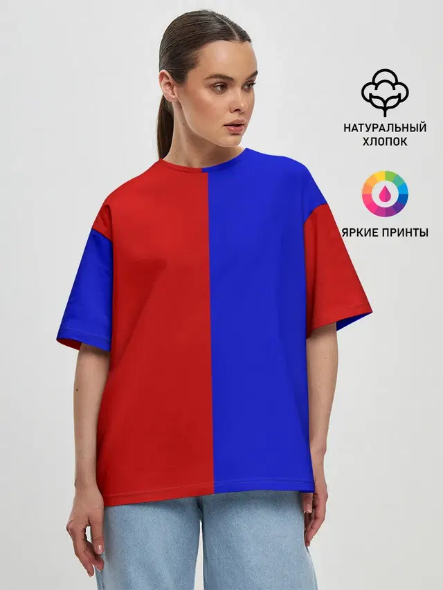Женская футболка оверсайз