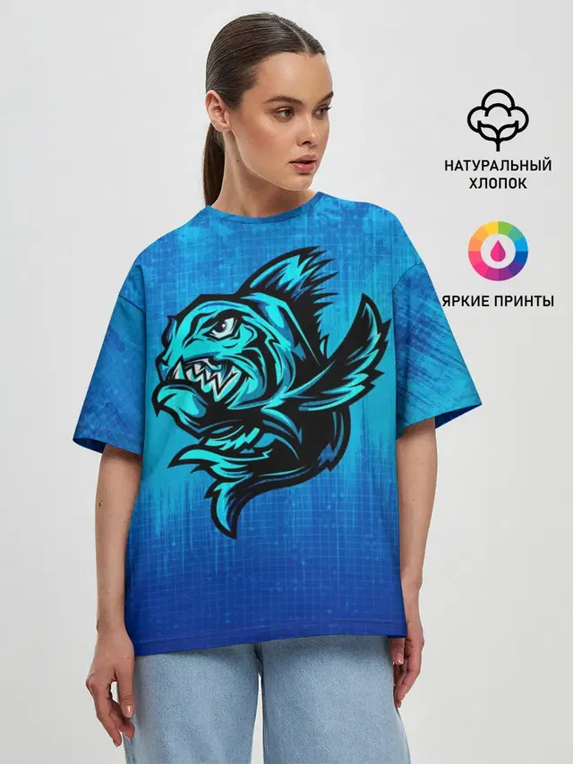 Женская футболка оверсайз