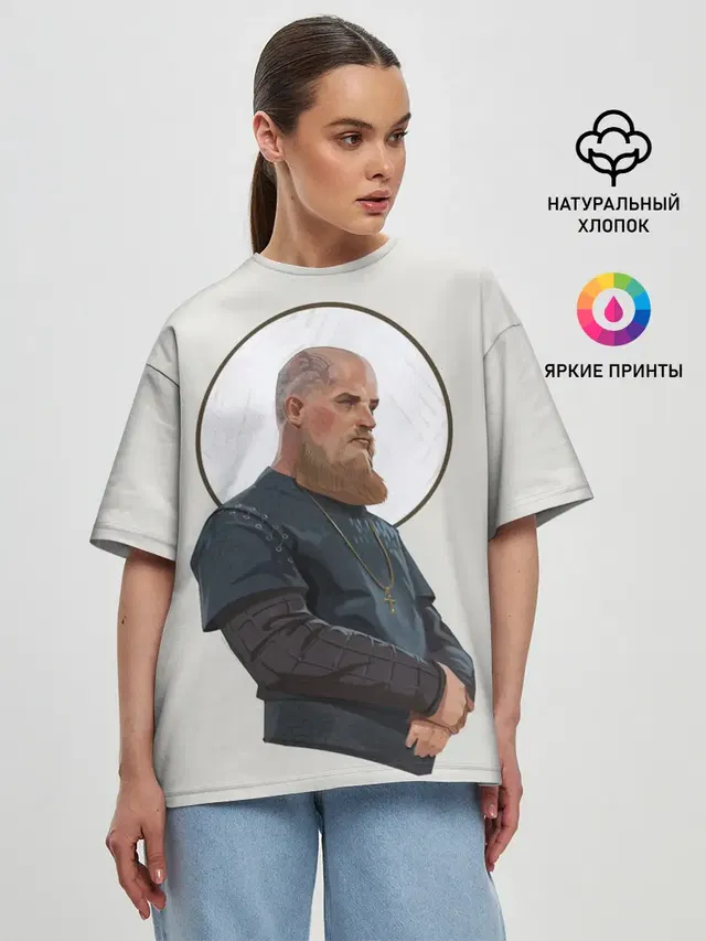 Женская футболка оверсайз