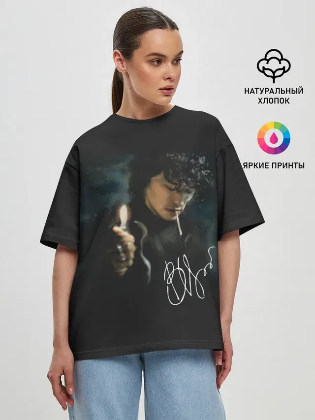 Женская футболка оверсайз