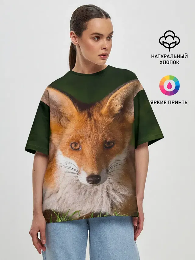 Женская футболка оверсайз