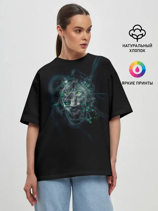 Женская футболка оверсайз